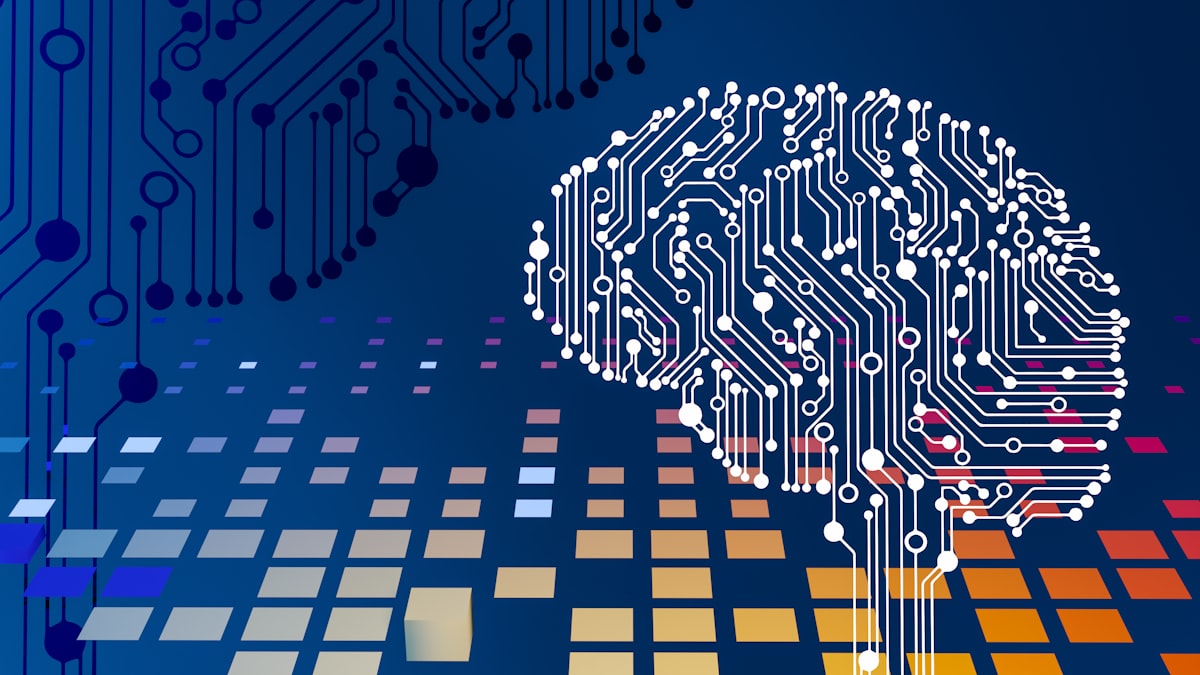 Abstrakte Visualisierung eines neuronalen Netzes