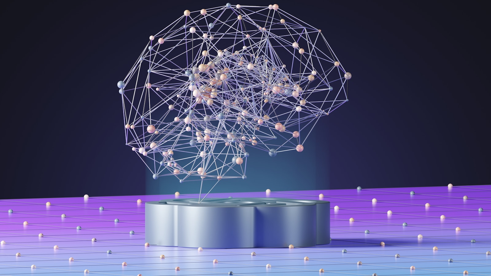 Abstrakte Darstellung eines neuronalen Netzes